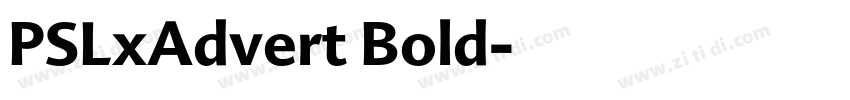 PSLxAdvert Bold字体转换